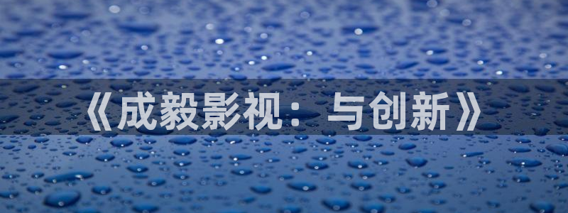 爱丫爱丫在线影视电视剧免费观看：《成毅影视：与创新》